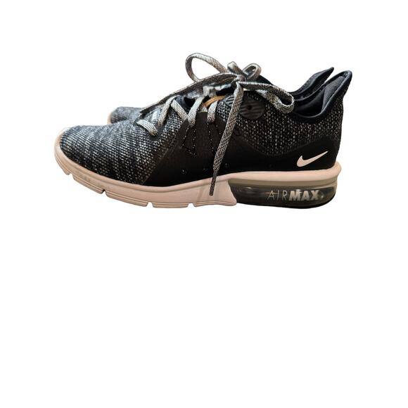 Nike Air Max | Women’s Black, White & Gray Running Shoes | Size 7.5 | 0969 - Picture 3 of 8